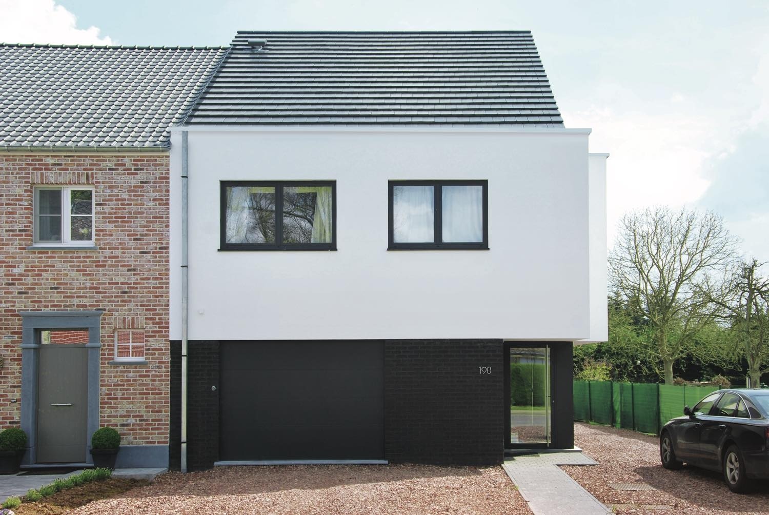 En noir et blanc Ninove Maisons Dewaele